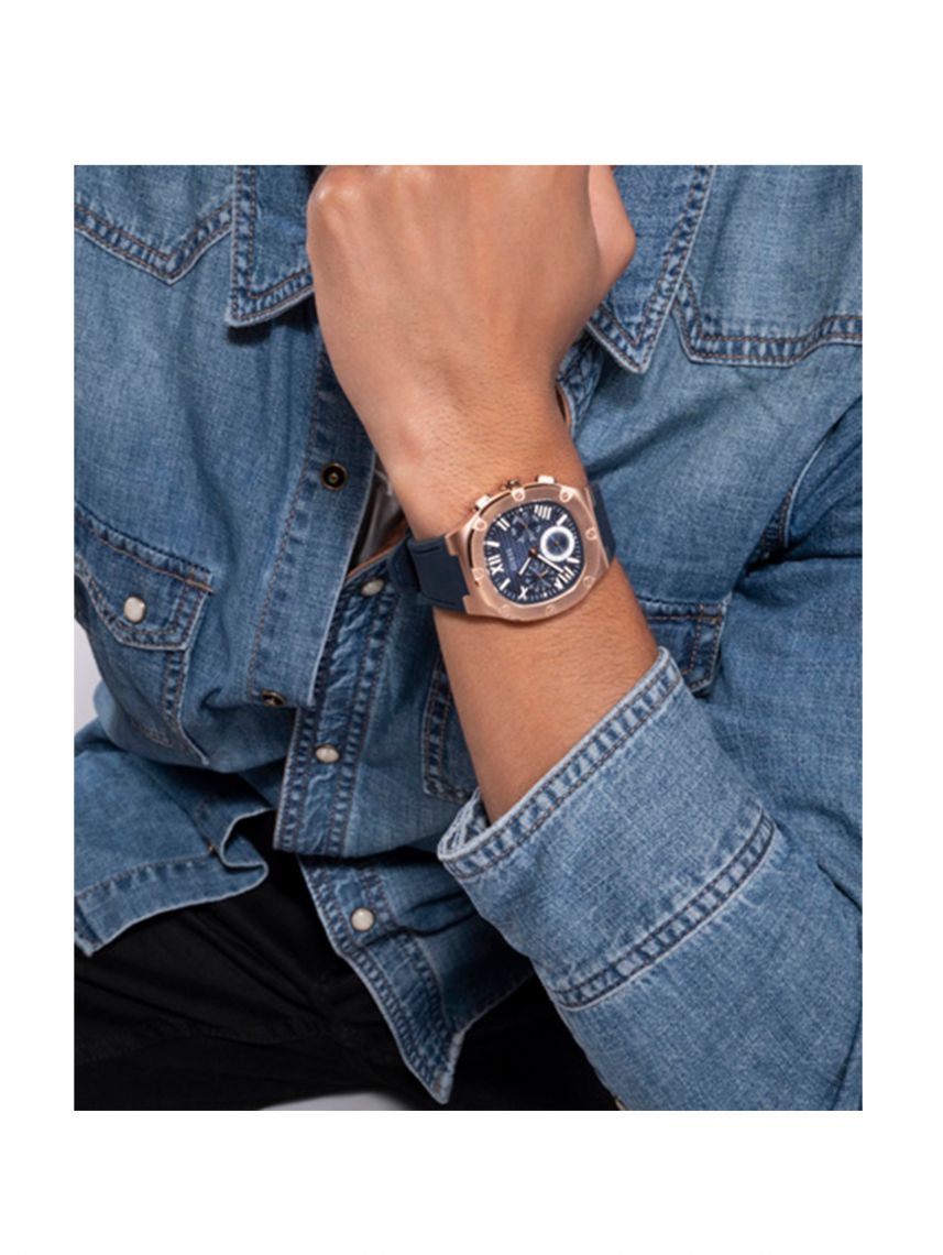  Shop Authentic Guess Headline Multifunction Quartz Blue Dial Blue Silicone Strap Watch For Men - GW0571G2 - Luxxuri