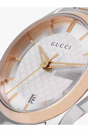  Shop Authentic Gucci G Timeless Silver Dial Two Tone Steel Strap Watch For Women - YA126564 - Luxxuri