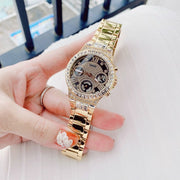  Shop Authentic Guess Moonlight Diamonds Gold Dial Gold Steel Strap Watch for Women - GW0320L5 - Luxxuri