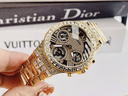  Shop Authentic Guess Moonlight Diamonds Gold Dial Gold Steel Strap Watch for Women - GW0320L5 - Luxxuri