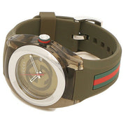  Shop Authentic Gucci Sync XXL Quartz Brown Dial Brown Leather Strap Watch For Men - YA137106 - Luxxuri