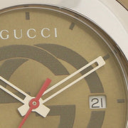  Shop Authentic Gucci Sync XXL Quartz Brown Dial Brown Leather Strap Watch For Men - YA137106 - Luxxuri