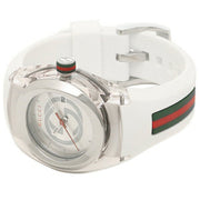  Shop Authentic Gucci Sync Quartz White Dial White Rubber Strap Unisex Watch - YA137302 - Luxxuri