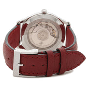  Shop Authentic Gucci G Timeless Automatic Silver Dial Red Leather Strap Watch For Men - YA126346 - Luxxuri