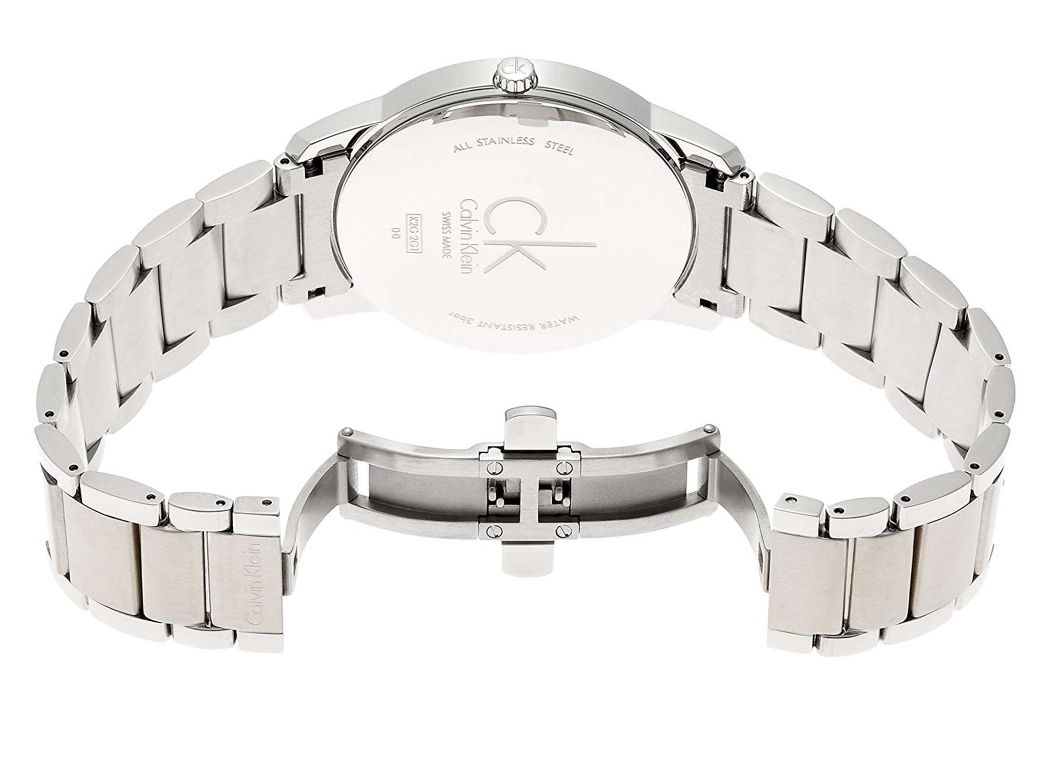  Shop Authentic Calvin Klein City Chronograph White Dial Silver Steel Strap Watch for Men - K2G2G14X - Luxxuri