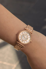  Shop Authentic Guess Muse Quartz Silver Dial Rose Gold Steel Strap Watch For Women - W1008L3 - Luxxuri