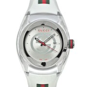  Shop Authentic Gucci Sync Quartz White Dial White Rubber Strap Unisex Watch - YA137302 - Luxxuri