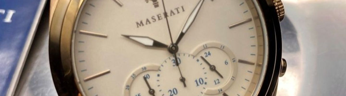  Shop Authentic Maserati Traguardo Chronograph Grey Dial Leather Strap Men's Watch - R8871612016 - Luxxuri