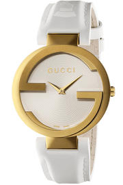 Shop Authentic Gucci Interlocking Latin Grammy Special Edition Gold Watch For Women - YA133313 - Luxxuri