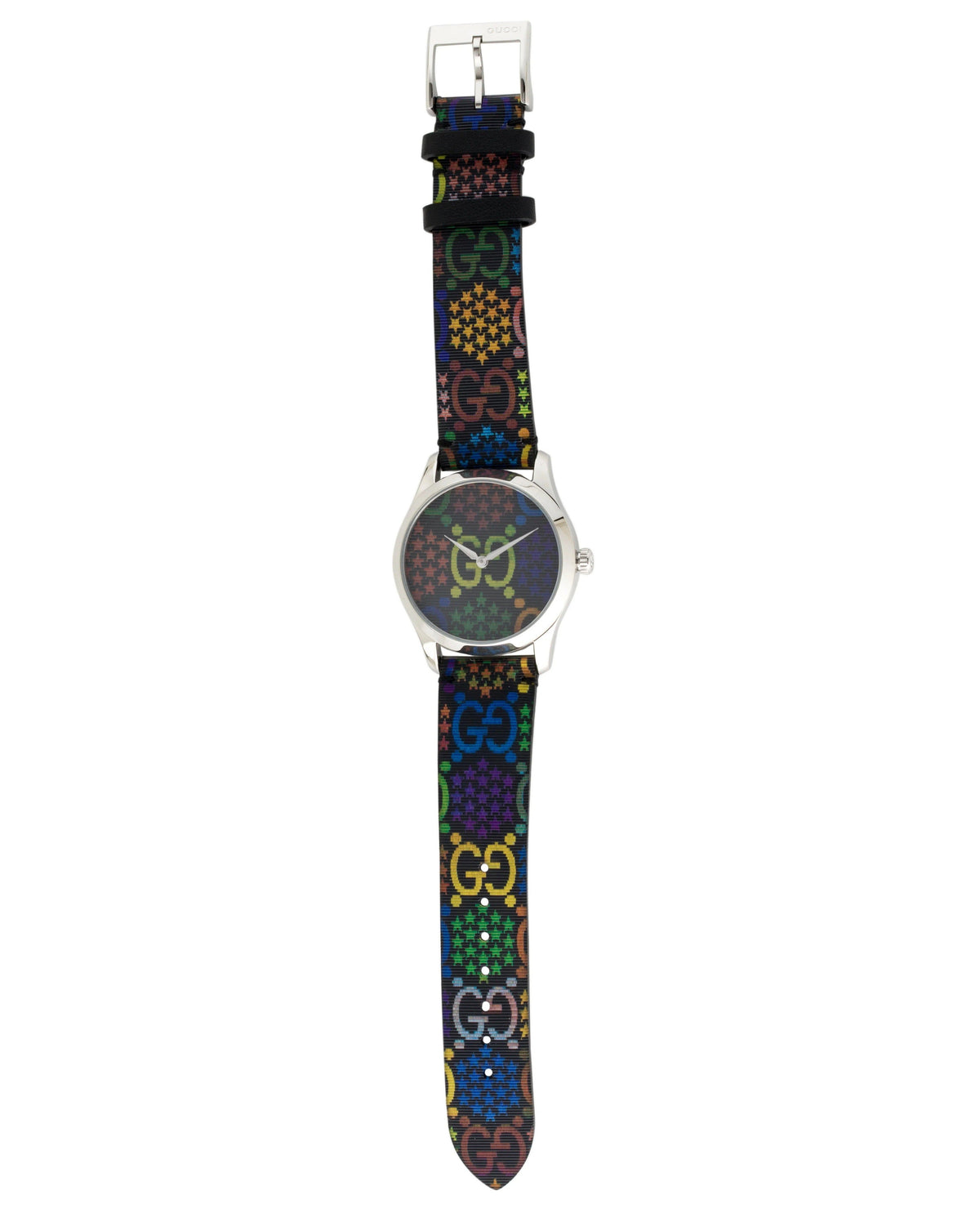  Shop Authentic Gucci G Timeless Quartz Black Dial Black Leather Strap Watch For Women - YA1264146 - Luxxuri