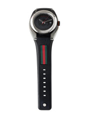  Shop Authentic Gucci Sync XXL Quartz Black Dial Black Rubber Strap Watch For Men - YA137101 - Luxxuri