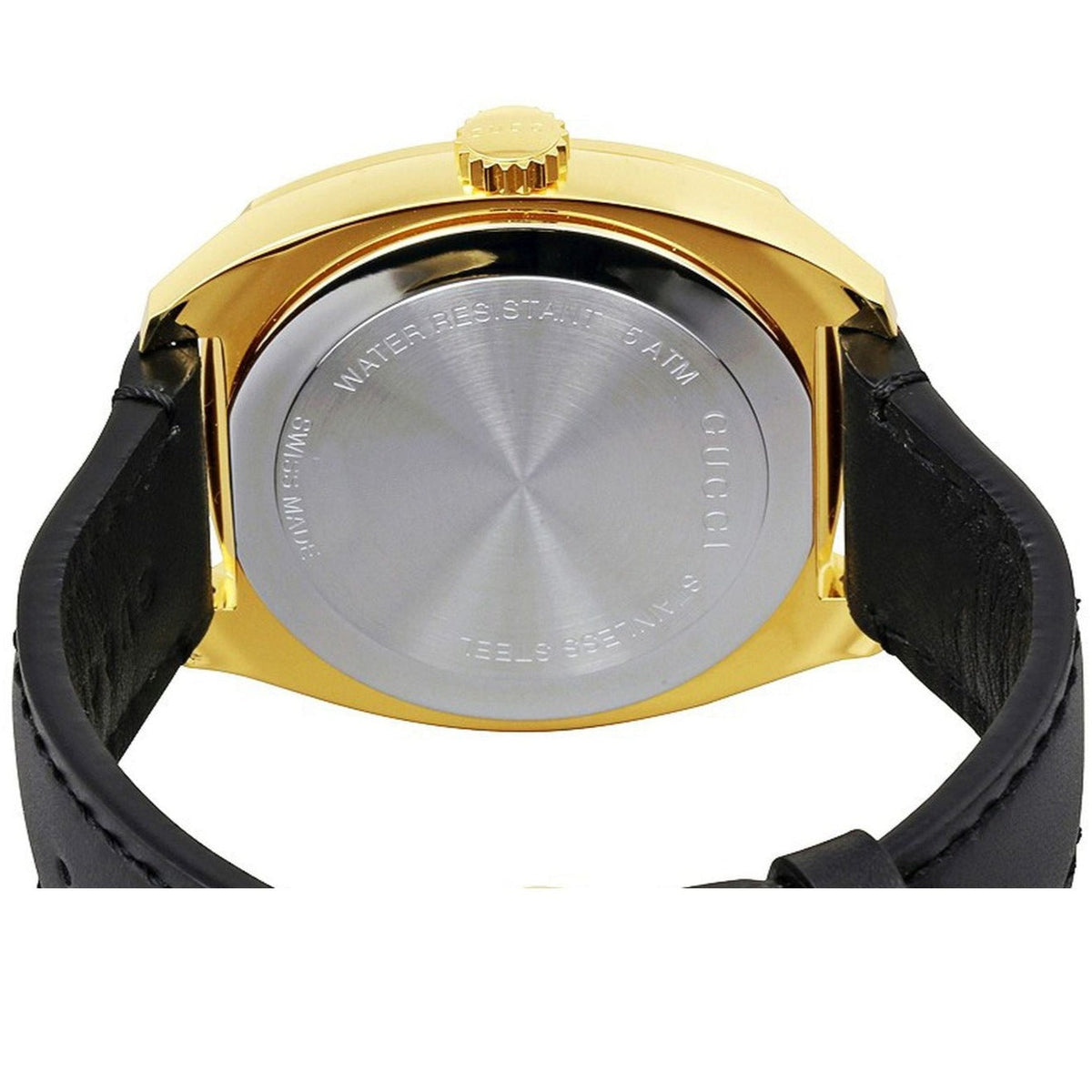  Shop Authentic Gucci GG2570 Black Dial Black Leather Strap Watch For Men - YA142310 - Luxxuri