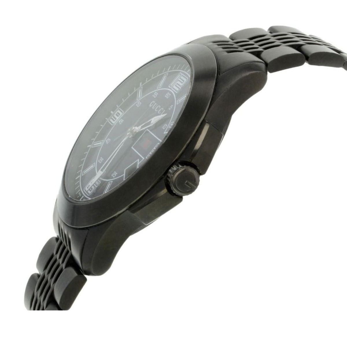  Shop Authentic Gucci G Timeless Black Dial Black Steel Strap Watch For Men - YA126202 - Luxxuri