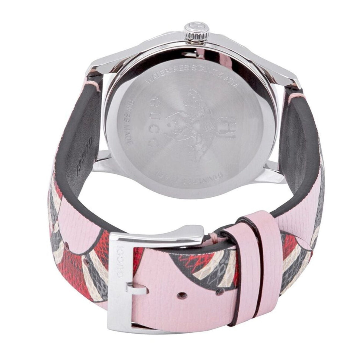  Shop Authentic Gucci G Timeless Pink Dial Pink Leather Strap Watch For Women - YA1264083 - Luxxuri