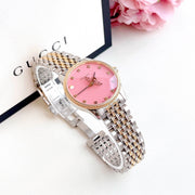  Shop Authentic Gucci G Timeless Quartz Pink Dial Two Tone Steel Strap Watch For Women - YA1265030 - Luxxuri
