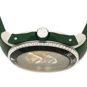  Shop Authentic Gucci Dive Tiger Green Dial Green Rubber Strap Watch For Men - YA136316 - Luxxuri