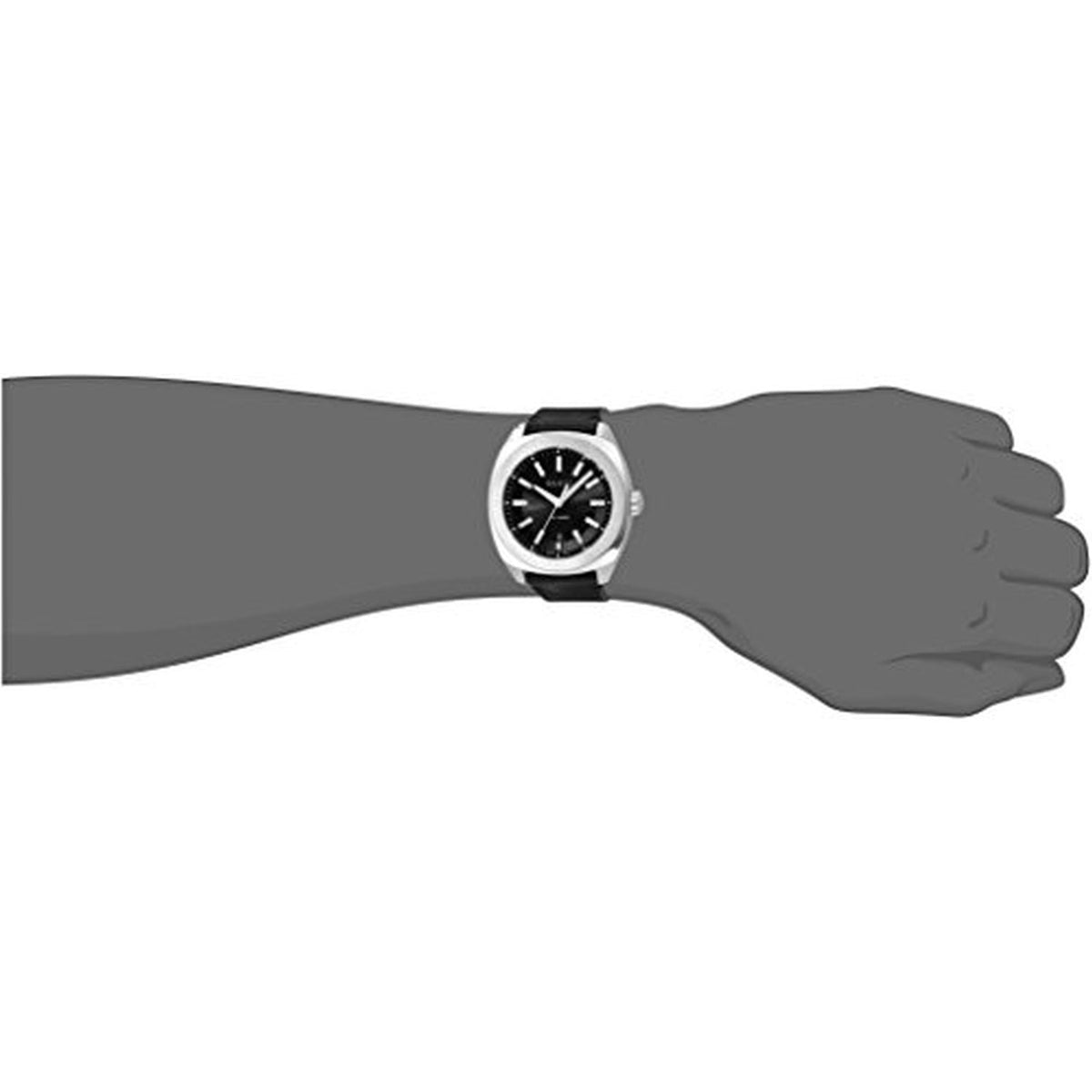  Shop Authentic Gucci GG2570 Black Dial Black Leather 44mm Watch For Men - YA142208 - Luxxuri