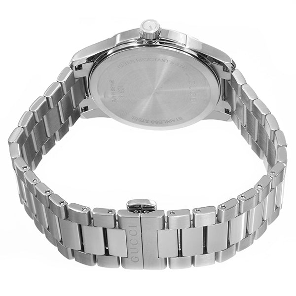  Shop Authentic Gucci G Timeless Grey Dial Silver Steel Strap Watch For Men - YA126441 - Luxxuri