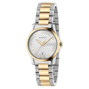  Shop Authentic Gucci G Timeless Silver Dial Two Tone Steel Strap Watch For Women - YA126563 - Luxxuri