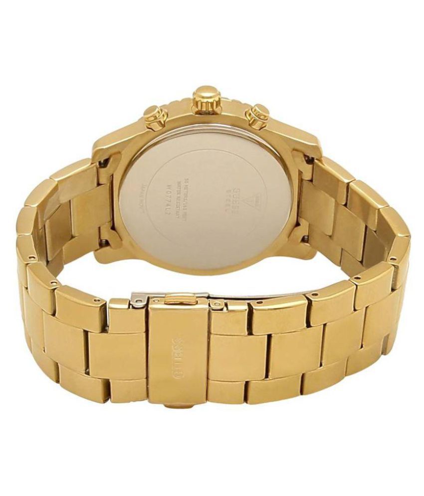  Shop Authentic Guess Confetti Diamonds Gold Dial Gold Steel Strap Watch for Women - W0774L2 - Luxxuri