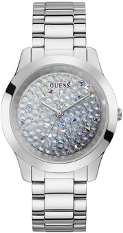  Shop Authentic Guess Crush Silver Dial Silver Steel Strap Watch For Women - GW0020L1 - Luxxuri