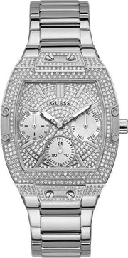  Shop Authentic Guess Raven Diamonds Silver Dial Silver Steel Strap Watch for Women - GW0104L1 - Luxxuri