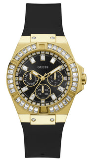  Shop Authentic Guess Venus Diamonds Black Dial Black Rubber Strap Watch for Women - GW0118L1 - Luxxuri