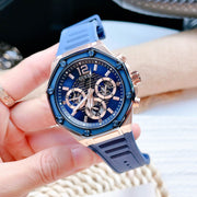  Shop Authentic Guess Momentum Chronograph Blue Dial Blue Rubber Strap Watch for Men - GW0263G2 - Luxxuri
