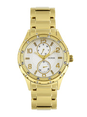  Shop Authentic Guess Siren Diamonds Silver Dial Gold Steel Strap Watch for Women - W0442L2 - Luxxuri