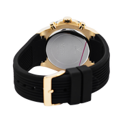  Shop Authentic Guess Athena Gold Dial Black Rubber Strap Watch For Women - GW0030L2 - Luxxuri