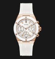  Shop Authentic Guess Athena White Dial White Rubber Strap Watch For Women - GW0030L3 - Luxxuri