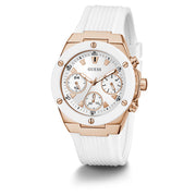  Shop Authentic Guess Athena White Dial White Rubber Strap Watch For Women - GW0030L3 - Luxxuri