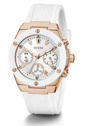  Shop Authentic Guess Athena White Dial White Rubber Strap Watch For Women - GW0030L3 - Luxxuri