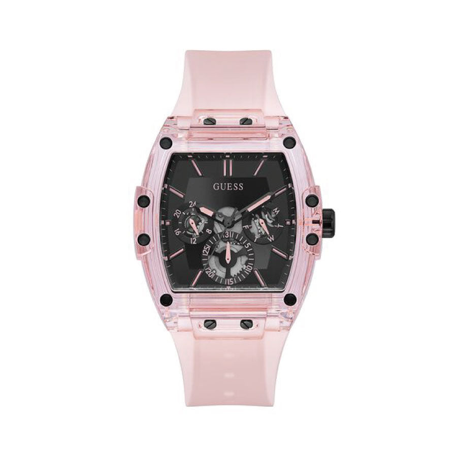  Shop Authentic Guess Sporting Black Dial Pink Rubber Strap Watch for Men - GW0032G1 - Luxxuri
