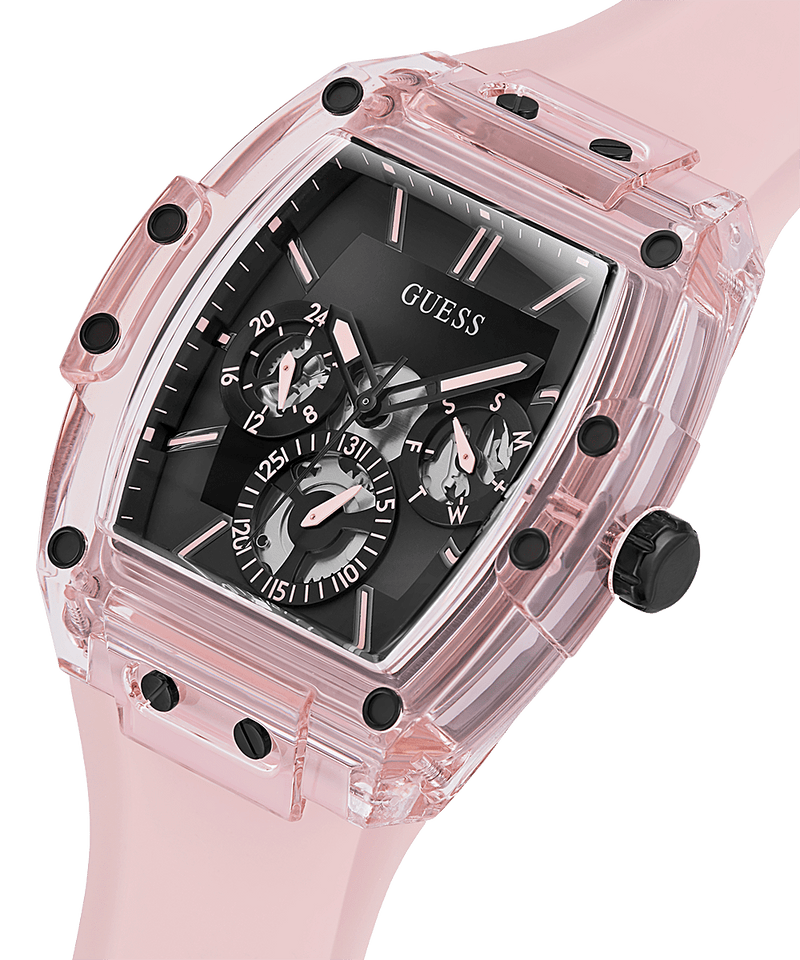  Shop Authentic Guess Sporting Black Dial Pink Rubber Strap Watch for Men - GW0032G1 - Luxxuri