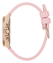  Shop Authentic Guess Sparkling Chronograph Crystals Pink Dial Pink Silicone Strap Watch For Women - GW0032L4 - Luxxuri