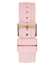  Shop Authentic Guess Sparkling Chronograph Crystals Pink Dial Pink Silicone Strap Watch For Women - GW0032L4 - Luxxuri