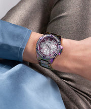  Shop Authentic Guess Lady Frontier Diamonds Silver Dial Multicolor Steel Strap Watch for Women - GW0044L1 - Luxxuri