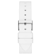  Shop Authentic Guess Frontier Diamonds Silver Dial White Rubber Strap Watch for Women - GW0045L1 - Luxxuri