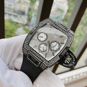  Shop Authentic Guess Phoenix Multifunction Silver Dial Black Silicone Strap Watch For Men - GW0048G1 - Luxxuri