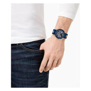  Shop Authentic Guess Delta Blue Dial Blue Silicone Strap Watch for Men - GW0051G3 - Luxxuri
