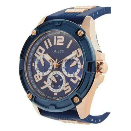  Shop Authentic Guess Delta Blue Dial Blue Silicone Strap Watch for Men - GW0051G3 - Luxxuri