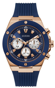  Shop Authentic Guess Poseidon Blue Dial Blue Rubber Strap Watch for Men - GW0057G2 - Luxxuri
