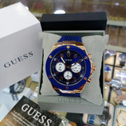  Shop Authentic Guess Poseidon Blue Dial Blue Rubber Strap Watch for Men - GW0057G2 - Luxxuri