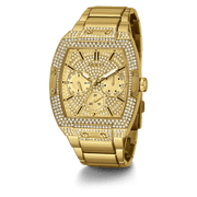  Shop Authentic Guess Phoenix Multifunction Crystals Gold Dial Gold Steel Strap Watch For Men - GW0094G2 - Luxxuri