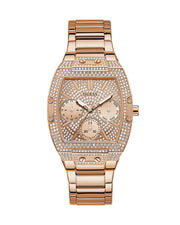  Shop Authentic Guess Raven Diamonds Rose Gold Dial Rose Gold Steel Strap Watch for Women - GW0104L3 - Luxxuri