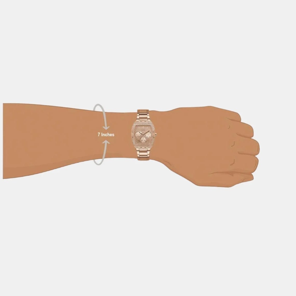  Shop Authentic Guess Raven Diamonds Rose Gold Dial Rose Gold Steel Strap Watch for Women - GW0104L3 - Luxxuri