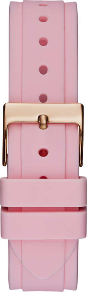  Shop Authentic Guess Solstice Diamonds White Dial Pink Rubber Strap Watch For Women - GW0113L4 - Luxxuri