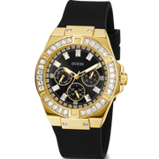  Shop Authentic Guess Venus Diamonds Black Dial Black Rubber Strap Watch for Women - GW0118L1 - Luxxuri
