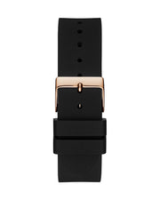 Shop Authentic Guess Venus Diamonds Black Dial Black Rubber Strap Watch for Women - GW0118L2 - Luxxuri